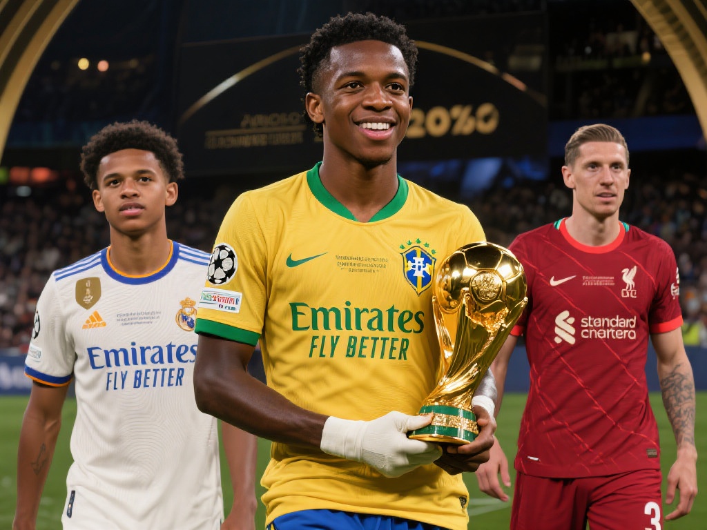 维尼修斯遥遥领先金球奖指数，贝林第二，克洛斯第三